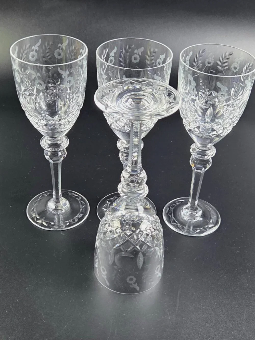 Vintage Rogaska Gallia - Water Wine Goblets - Set of 4 - Discontinued